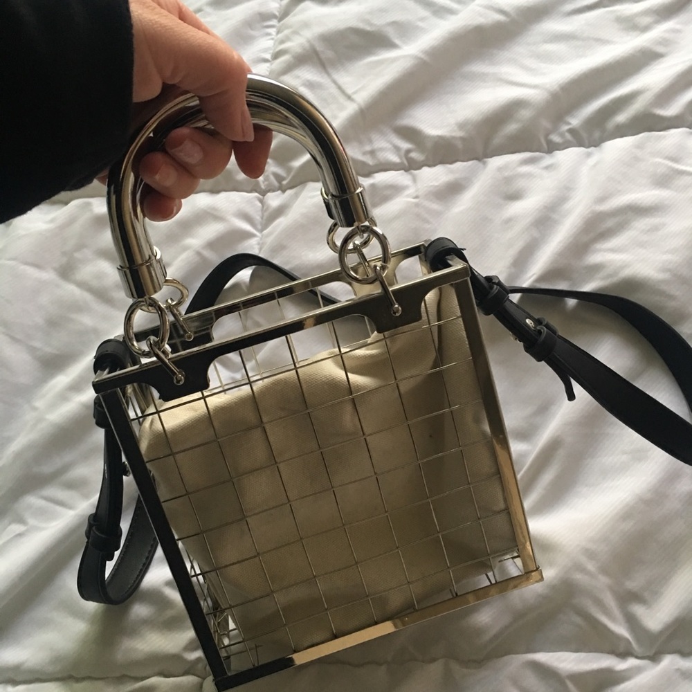TOP SHOP METAL PURSE